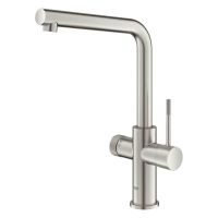 Vorschau: Grohe Blue 2.0 5-in-1-Armatur, L-Auslauf, supersteel 104421DC01