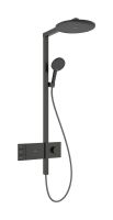 hansgrohe Raindance Alive S Duschsystem 2jet ShowerSelect brushed black chrome 24596340 hansgrohe Raindance Alive S Duschsystem 2jet ShowerSelect brushed black chrome 24596340