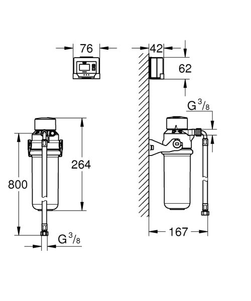 GROHE Blue Aktivkohlefilter Starter Set 41136000