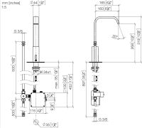 Vorschau: Dornbracht IMO Infrarot-Waschtischarmatur mit Untertischbox, chrom