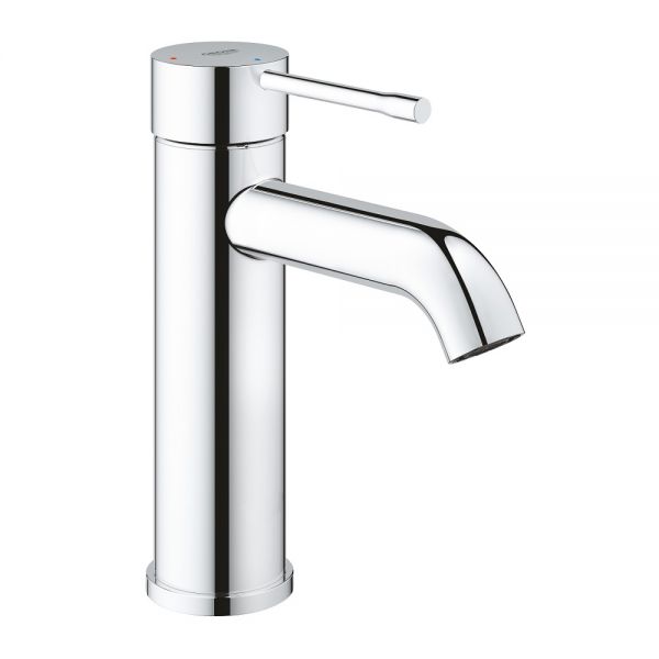 Grohe Essence Einhand-Waschtischbatterie, ES-Funktion, S-Size, mit Push-Open Ablaufgarnitur, chrom