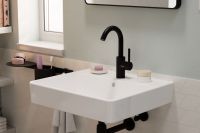 Vorschau: hansgrohe Zesis S Waschtischarmatur 210, Schwenkauslauf, Zugstangen-Ablaufgarnitur, schwarz matt