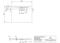 Vorschau: Villeroy&Boch Architectura MetalRim Duschwanne, 90x70cm UDA9070ARA215V-01