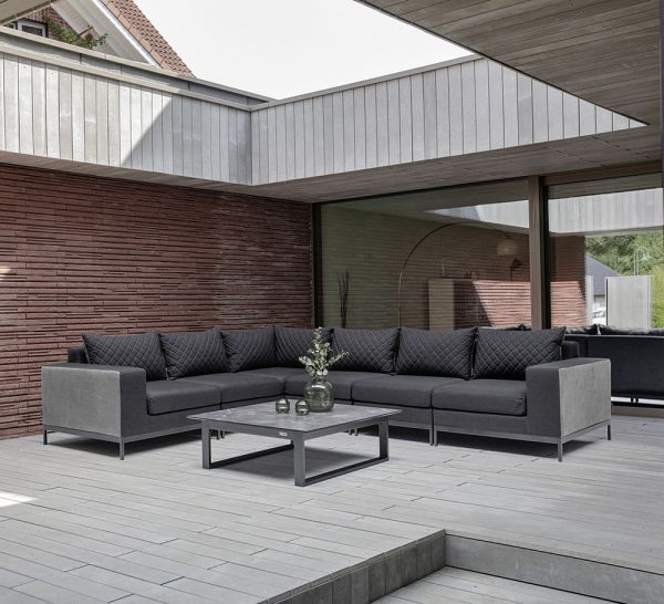 KETTLER EGO MODULAR Eckteil, Sunbrella®, anthrazit/ sooty