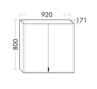 Burgbad rl20 Spiegelschrank 92x80cm mit Klarglas Lichtrahmen SPVM090F6947 Burgbad rl20 Spiegelschrank 92x80cm mit Klarglas Lichtrahmen SPVM090F6947