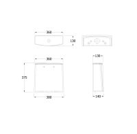 Vorschau: Kludi RESA S Spülkasten mit Unteranschluss, weiß matt