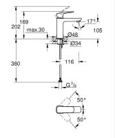 Vorschau: Grohe Cubeo Einhand-Waschtischbatterie M-Size