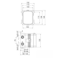 Vorschau: Steinberg Unterputz Einbaukörper 1/2" für pushtronic/slidetronic, 2 Verbraucher