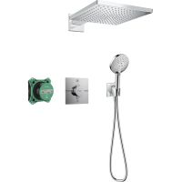hansgrohe Raindance E Duschsystem Unterputz 300 1jet mit ShowerSelect Comfort E, chrom