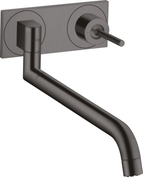 Axor Uno Einhebel-Küchenmischer Unterputz für Wandmontage brushed black chrome 38815340