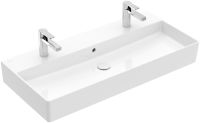 Villeroy&Boch Memento 2.0 Doppelwaschtisch 100x47cm, 2 Hahnlöcher