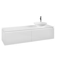 Vorschau: Villeroy&Boch Legato Waschtischunterschrank 160x50cm für Aufsatzwaschtisch, 1 Auszug glossy white B59700DH