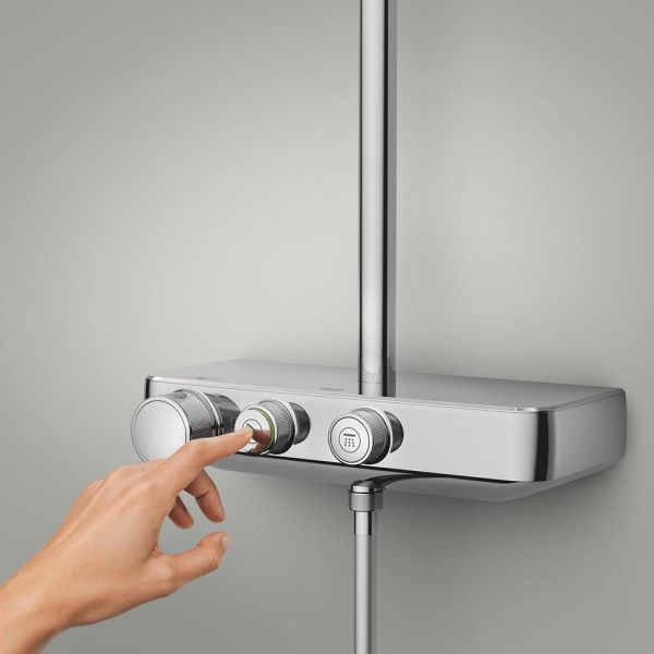 Grohe Vitalio Joy+ SmartControl System 280 Mono Duschsystem mit Thermostat, Aufputz, chrom