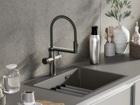 Vorschau: Blanco Choice Icona Kochendwasser-Küchenarmatur mit Filter- & Soda-Funktion, satin dark steel