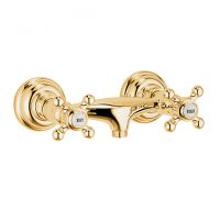 Kludi 1926 Brausearmatur, Aufputzmontage, vergoldet 23kt 516104520