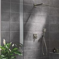 Grohe Grohtherm SmartControl Duschsystem hard graphite gebürstet 34864AL0