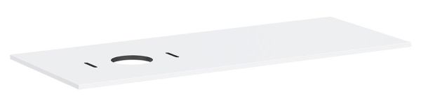 hansgrohe Xilesa E Konsole 137,5x55cm für Aufsatzwaschtisch links ohne Hahnloch weiß matt 54278700 