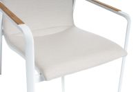 Vorschau: KETTLER DINING DIAMOND Loungesessel Sunbrella®, weiß matt/ natte linen chalk 0103908-5820