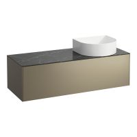 Laufen Sonar Schubladenelement mit Push&Pull Funktion, rechts, Breite 117,5cm nera marquina