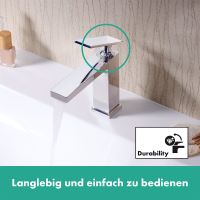 Vorschau: Hansgrohe Tecturis E Waschtischarmatur 110 CoolStart wassersparend+, chrom