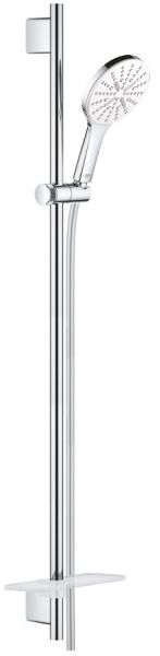 Grohe Rainshower SmartActive 130 Brausestangenset 90cm inkl. Handbrause 3 Strahlarten, wassersparend