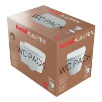 Kartell by Laufen Wand-Tiefspül-WC, spülrandlos 54,5x37cm inkl. WC-Sitz, weiß LCC H8663304000001