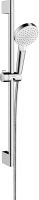 Hansgrohe Crometta Vario Brauseset Eco Smart 6l/min, 0,65m, weiß/chrom