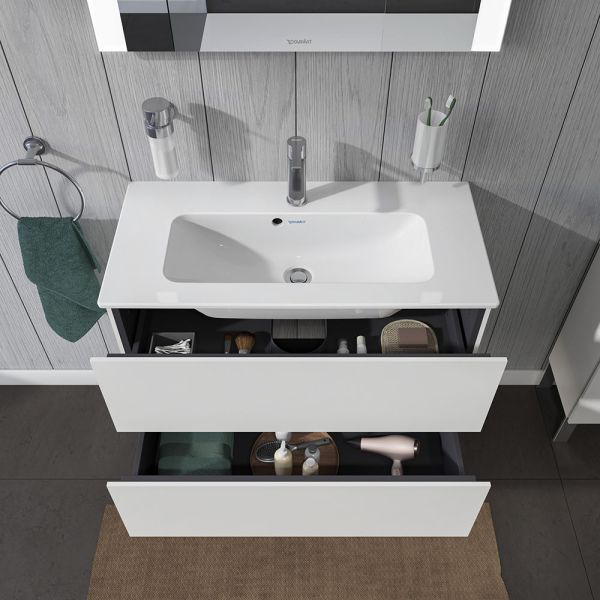 Duravit L-Cube Waschtischunterschrank wandhängend 82x39cm mit 2 Schubladen für ME by Starck 234283
