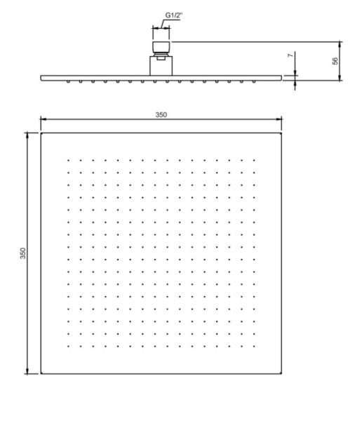 Villeroy&Boch Universal Showers Regenbrause rechteckig 35cmx35mm TVC000006000K5