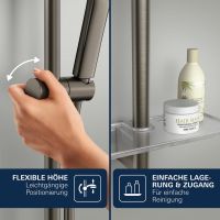 Vorschau: Grohe Rainshower SmartActive Brausestange 60cm, hard graphite gebürstet