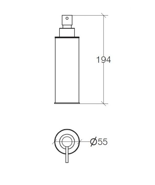 lineabeta SAON Seifenspender 220ml, chrom