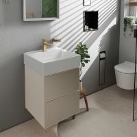 Vorschau: Hansgrohe Xevolos E Waschtischunterschrank 48x47,5cm für Handwaschbecken, 2 Schubkästen