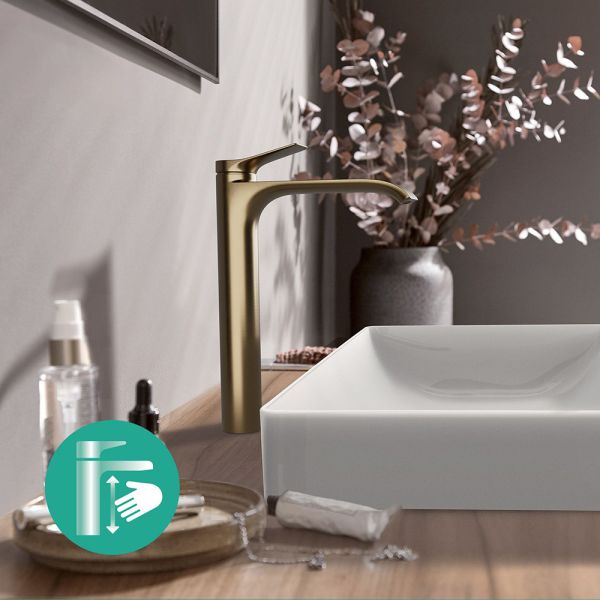 hansgrohe Vivenis Waschtischarmatur 250 CoolStart ohne Ablaufgarnitur, brushed bronze 75045140