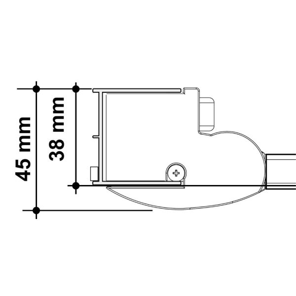 Provex Classic PT Duschfaltwand für Badewanne