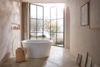 Vorschau: Duravit White Tulip freistehende Badewanne rund 140x140cm, weiß