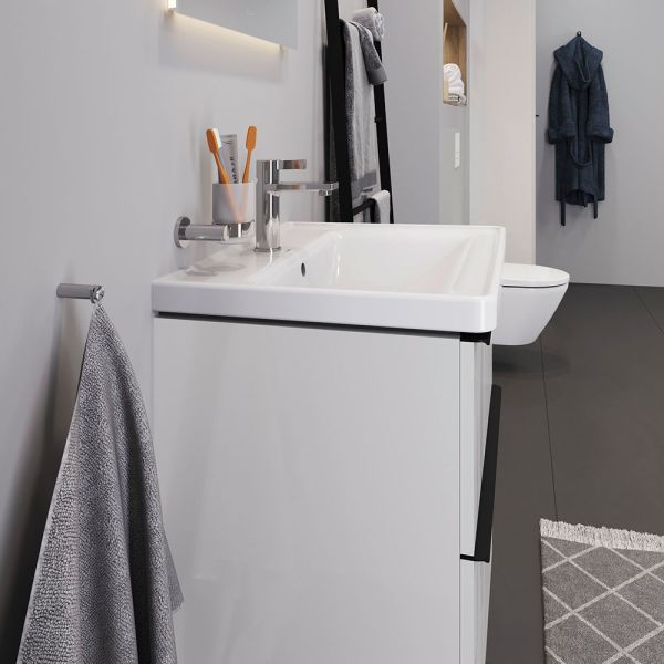 Duravit D-Neo Waschtisch rechteckig 65x48cm, mit Überlauf, mit Wondergliss, weiß 23676500001Duravit D-Neo Waschtisch rechteckig 65x48cm, mit Überlauf, mit WonderGliss, weiß