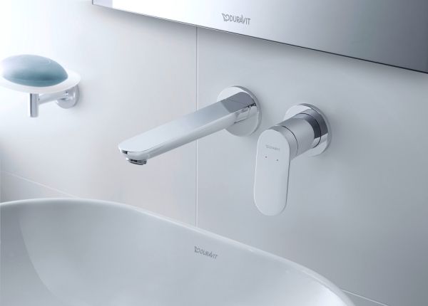 Duravit Wave Einhebel-Waschtischarmatur Unterputz für Wandmontage, chrom WA1070004010