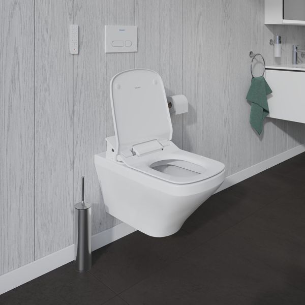 Duravit DuraStyle Wand-WC für Dusch-WC Sitz SensoWash® 62x37,6cm, eckig, weiß