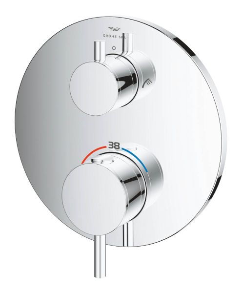 Grohe Atrio Thermostat-Wannenbatterie mit integrierter 2-Wege-Umstellung