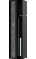 Vorschau: hansgrohe XtraStoris Rock Einbau Toilettenbürstenhalter, befliesbare Tür und Innenablage