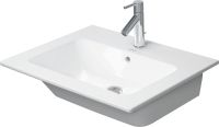 Vorschau: Duravit ME by Starck Waschtisch 63x49cm, mit Hahnloch, mit Überlauf, WonderGliss, weiß 23366300001