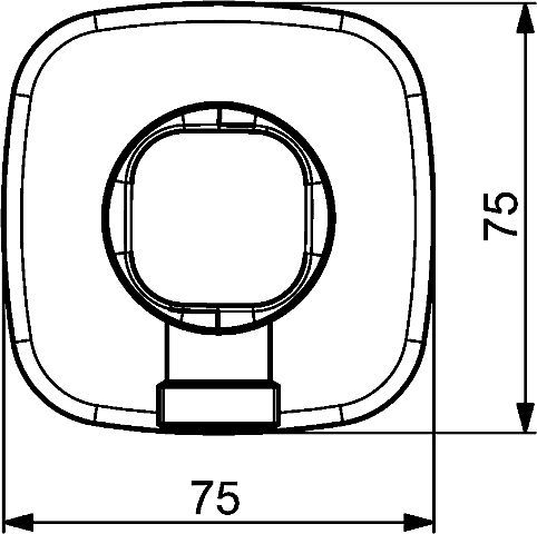 Hansa Hansaliving Wandanschlussbogen mit integrierter Absperrung, soft edge, chrom