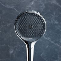 Vorschau: hansgrohe Rainfinity Duschkopf 130, 3 Strahlarten, wassersparend, chrom