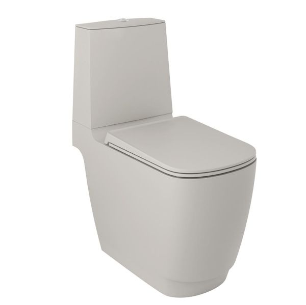 Kludi RESA S Spiralflush-Stand-WC 68cm für Spülkasten, Abgang senkrecht, light dove matt 27WCB02O2