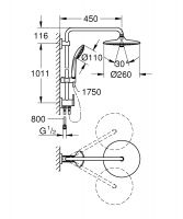 Vorschau: Grohe Euphoria System 260 Duschsystem mit Umstellung, chrom