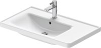 Vorschau: Duravit D-Neo Waschtisch rechteckig 80x48cm, mit Hahnloch und Überlauf, Becken links, weiß 2369800000