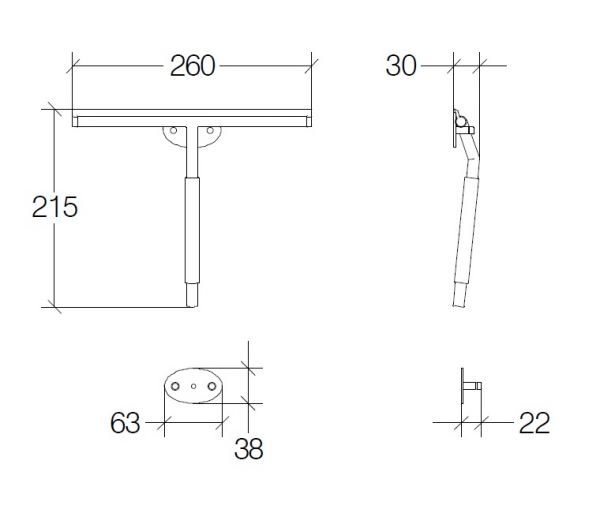 lineabeta Duschabzieher inklusive Halter