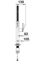 Vorschau: Blanco Culina-S II AC Sensor Küchenarmatur, PVD Steel