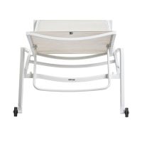 Vorschau: KETTLER DINING DIAMOND Stapelliege weiß matt beige 0103914-5800