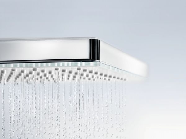 Hansgrohe Rainmaker Select 460 3jet Kopfbrause mit Deckenanschluss 10cm, weiß/chrom